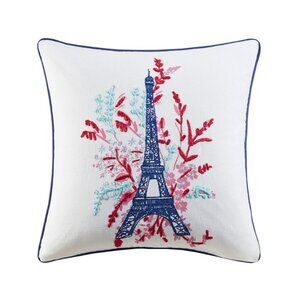 Jla Home Eiffel Tower Inches Decorative Pillow